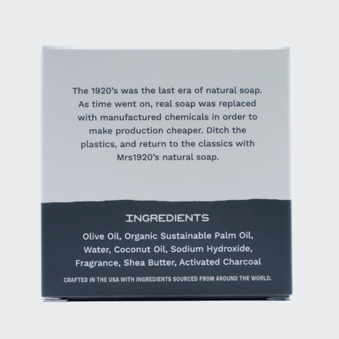 Natural Activated Charcoal Soap for Women Ingredients