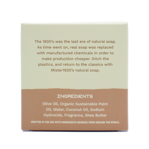 Sandalwood Vanilla Natural Soap for Men Ingredients